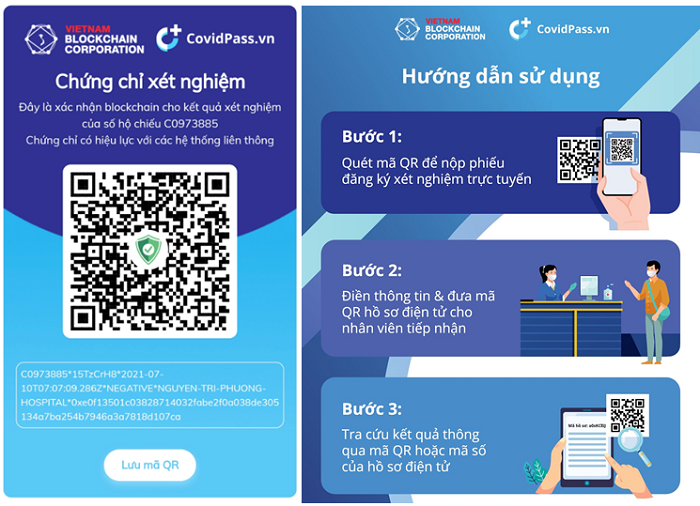 Chứng chỉ xét nghiệm có xác nhận blockchain Chứng chỉ xét nghiệm có xác nhận blockchain