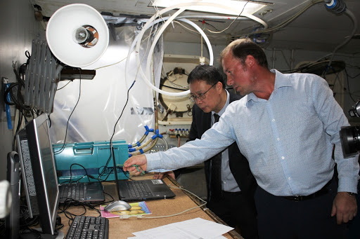 Viện Hàn lâm KH&CN Việt Nam làm việc với đoàn khoa học Nga nhân chuyến khảo sát hỗn hợp bằng tàu mang tên Viện sĩ M.A. Lavrentiev vào tháng 11/2019. Ảnh: VAST Viện Hàn lâm KH&CN Việt Nam làm việc với đoàn khoa học Nga nhân chuyến khảo sát hỗn hợp bằng tàu mang tên Viện sĩ M.A. Lavrentiev vào tháng 11/2019. Ảnh: VAST